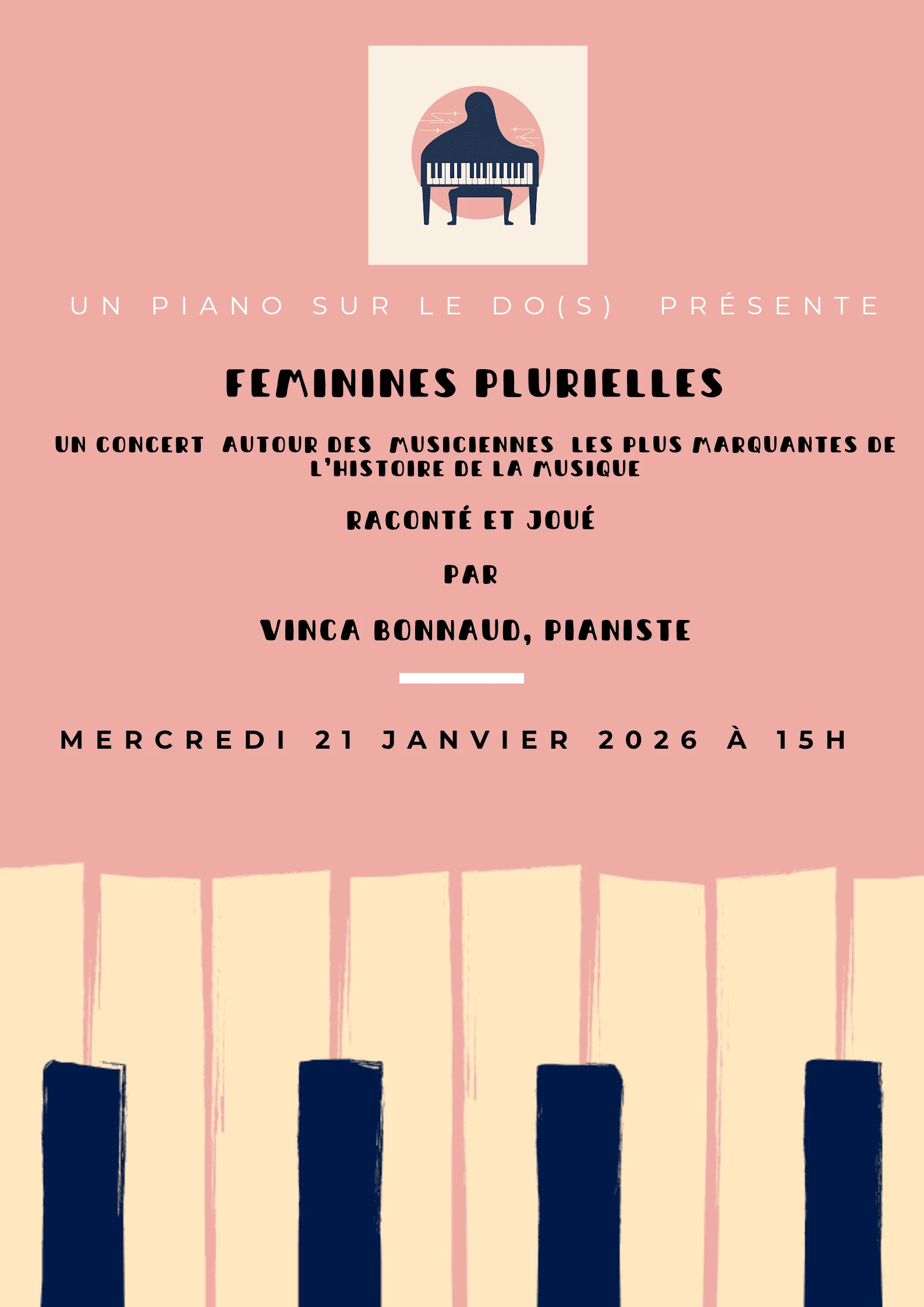 Feminines Plurielles - Concert autour des musiciennes les plus marquantes de l'histoire de la musique