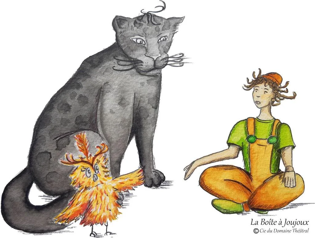 Illustration de l'album live-cd de la boîte à joujoux